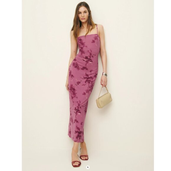 Reformation Elise Knit Dress - Hothouse Rose - Picture 2 of 12